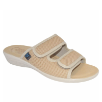 Υφασμάτινες Γυναικείες Ανατομικές Παντόφλες Μπεζ