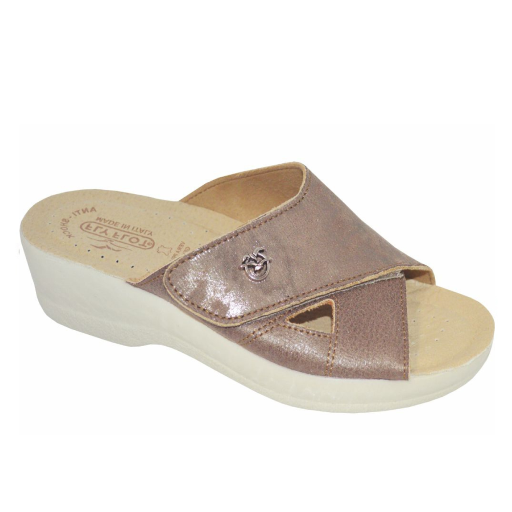 Υφασμάτινες Γυναικείες Ανατομικές Παντόφλες Μπεζ